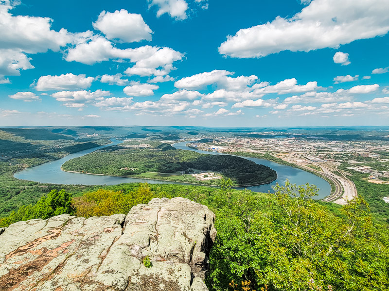 Point Park Chattanooga view horseshoe bend