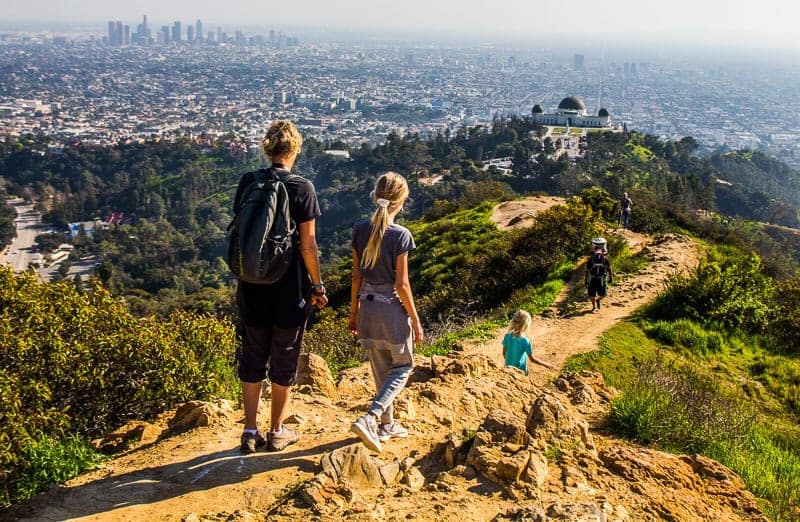 griffith park los angeles hikers
